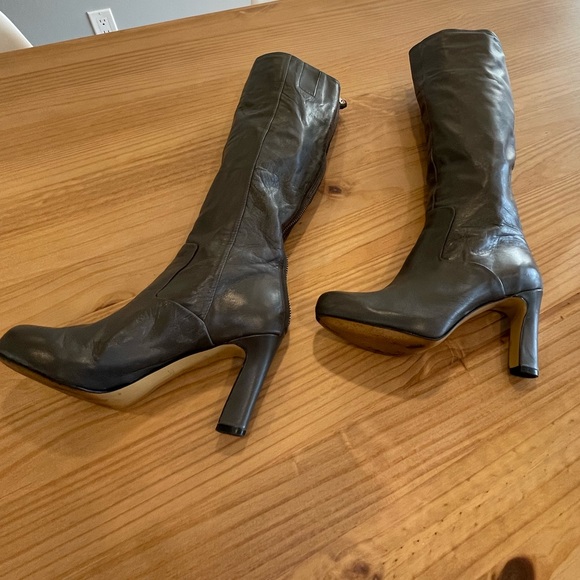 NINE WEST Knee High Leather Boots - Picture 6 of 16